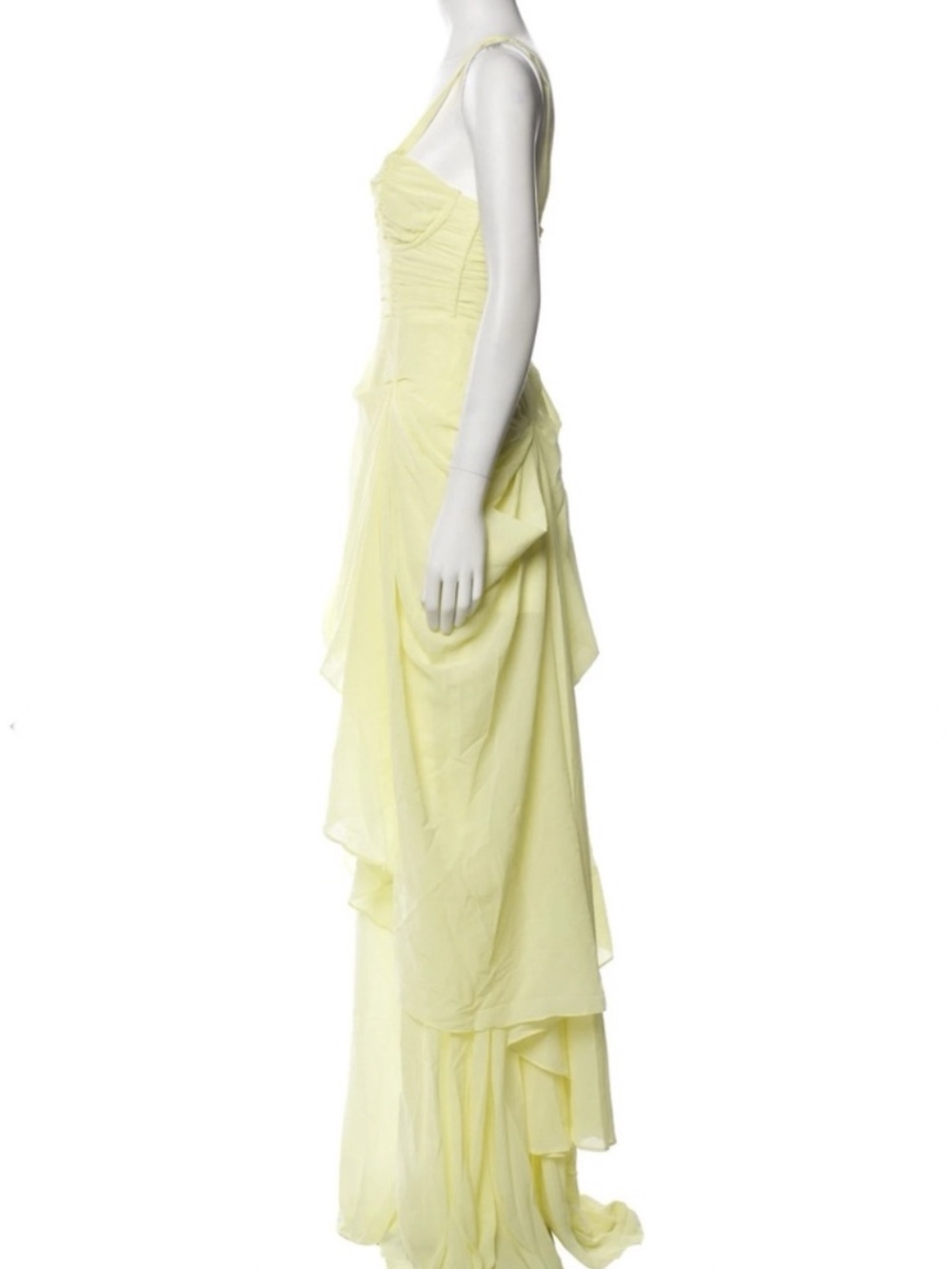 NWT For Love & Lemons June Maxi Dress in Yellow - Picture 7 of 11